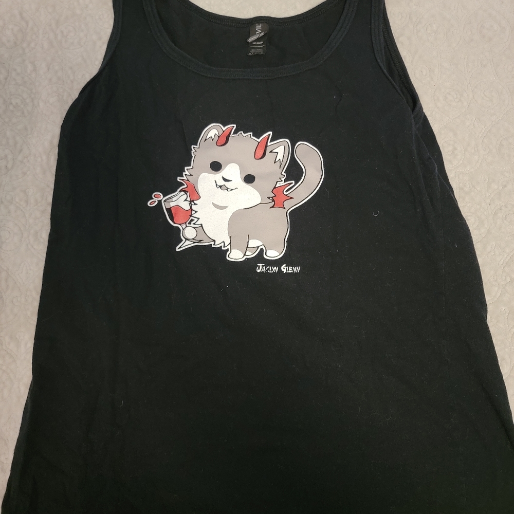 Jaclyn Glenn merch wine kitty tank top